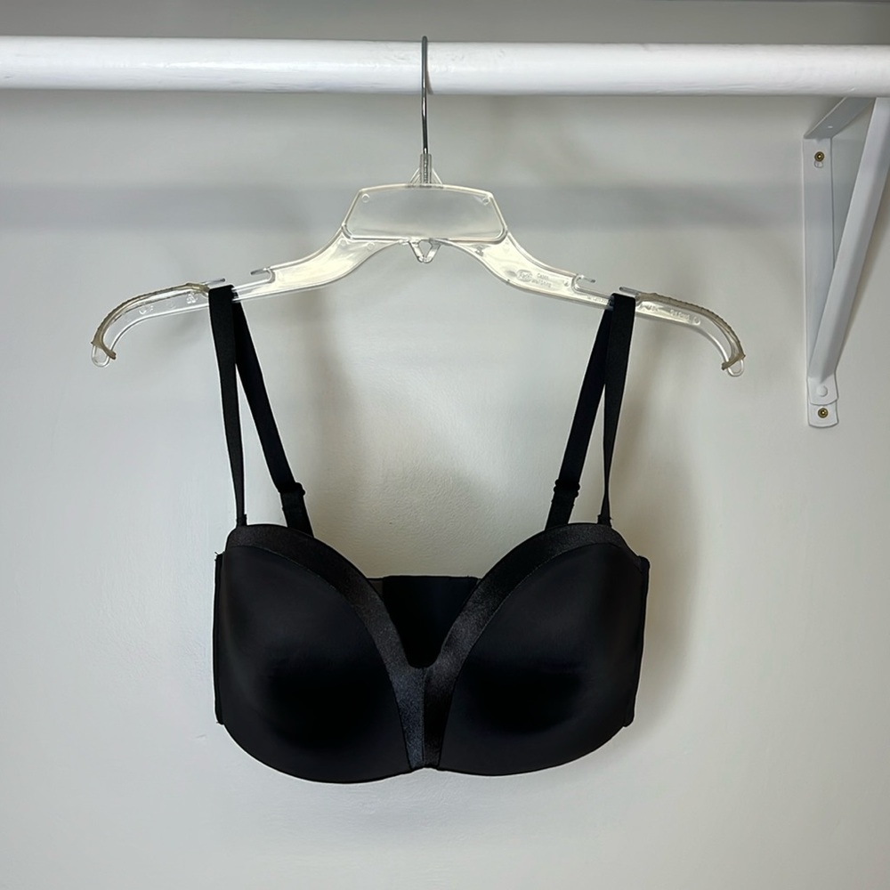 NWT Amazon WingsLove Black Push Up Bra- 34DD